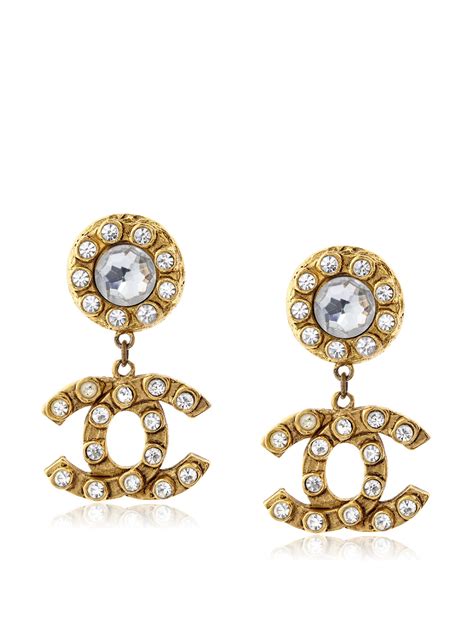 chanel earrings blog|Chanel symbol earrings.